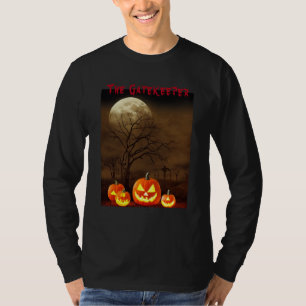 Halloween Gruseliger Friedhof Kürbisse Torwächter T-Shirt