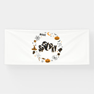 Halloween Gruseliger Geist 2,5x6 Vinylbanner Banner