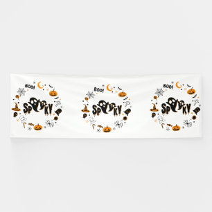 Halloween Gruseliger Geist 4x12 Vinylbanner Banner