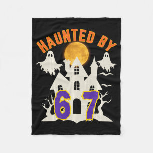 Halloween Gruseliger Geist 67 Sechs Sieben Meme  Fleecedecke