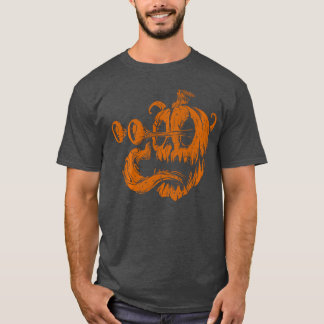 Halloween gruseliger Kürbis Horror Halloween Herbs T-Shirt