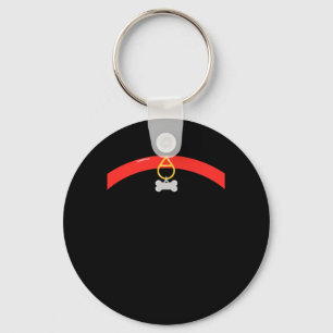 Halloween Gruseliger Pfotenabdruck Halsband-Knoche Schlüsselanhänger