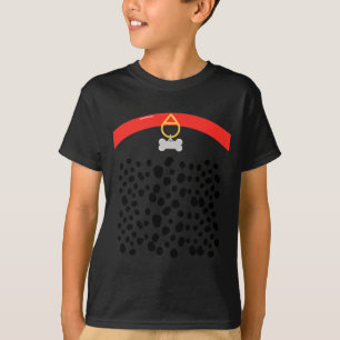 Halloween Gruseliger Pfotenabdruck Halsband-Knoche T-Shirt