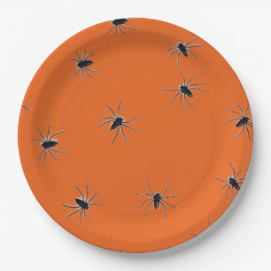Halloween Gruseliger Spinnenmuster Pappteller