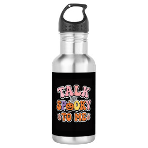 Halloween Gruseliger Talk Gruselig Für Mich Design Edelstahlflasche