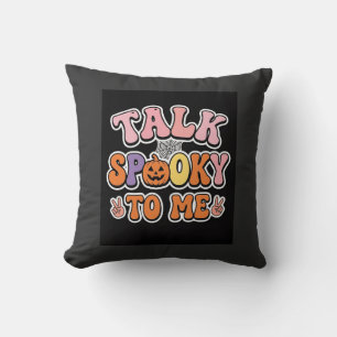 Halloween Gruseliger Talk Gruselig Für Mich Design Kissen