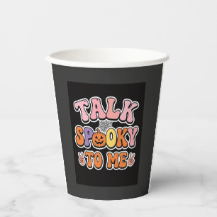 Halloween Gruseliger Talk Gruselig Für Mich Design Pappbecher