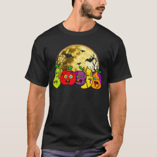 Halloween Gruseliger Veganer Vegetarischer Zombie T-Shirt