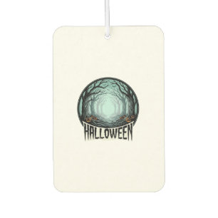 Halloween Gruseliger Wald Vintage Gravur Design_1 Autolufterfrischer