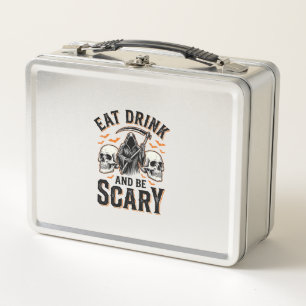 Halloween Gruseliges Essen Trinken Und Sei Gruseli Metall Brotdose