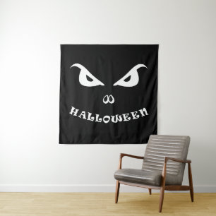 Halloween gruseliges schreckliches Gesicht Wandteppich