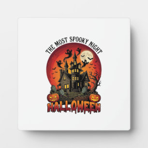 Halloween Gruseligste Nacht Spukhaus Geister P Fotoplatte