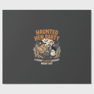 Halloween Gruselparty für Hühner Geschenkpapier