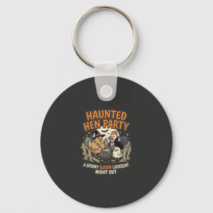 Halloween Gruselparty für Hühner Schlüsselanhänger