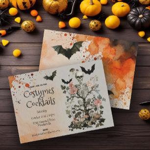 Halloween Gruselwald Kostümparty Einladung