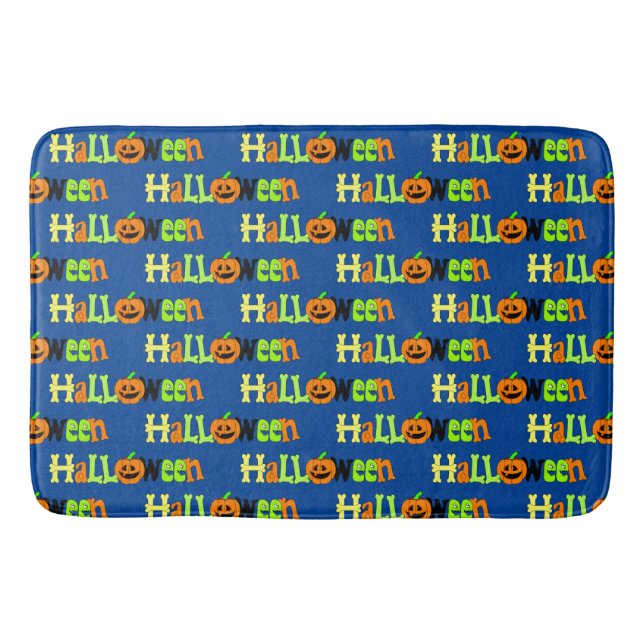 Halloween Gruß Badematte (Vorderseite)
