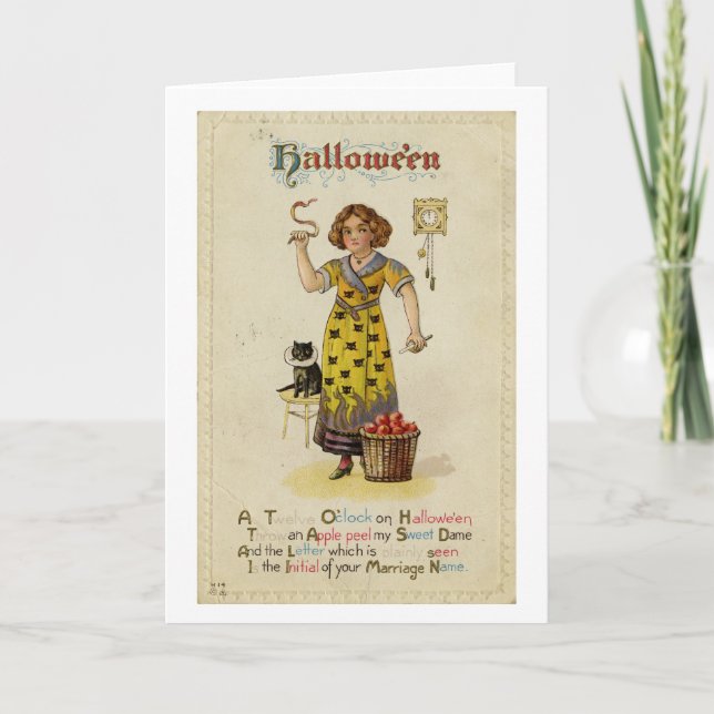 Halloween-Gruß-Karte Karte (Vorderseite)