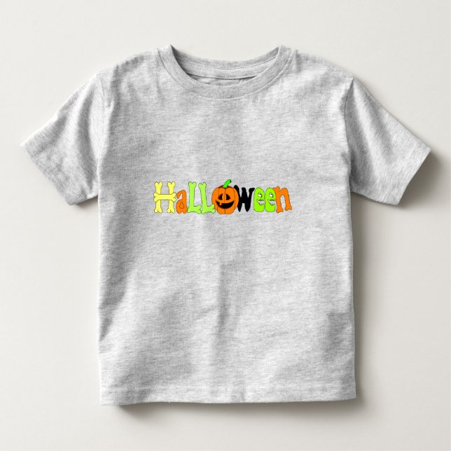 Halloween Gruß Kleinkind T-shirt (Vorderseite)
