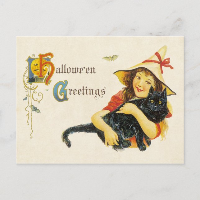 Halloween-Gruß Postkarte (Vorderseite)