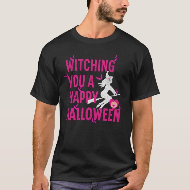 Halloween Gruß T-Shirt (Vorderseite)