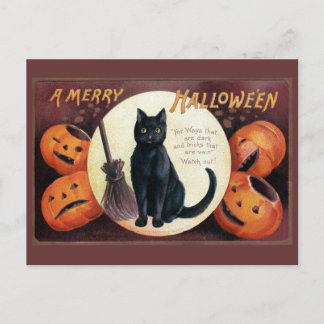 Halloween Gruß von Ellen Clapsaddle Postkarte