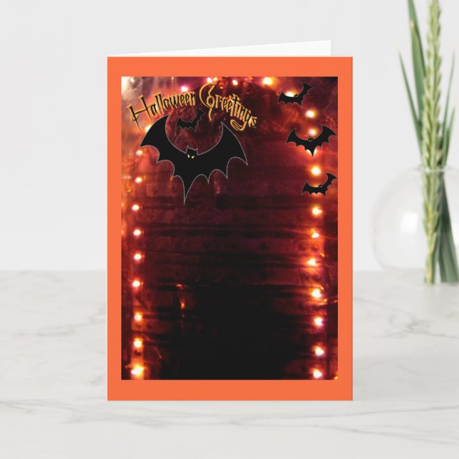 Halloween-Grüße Karte (Vorderseite)