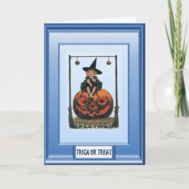 Halloween-Grüße Karte (Vorderseite)