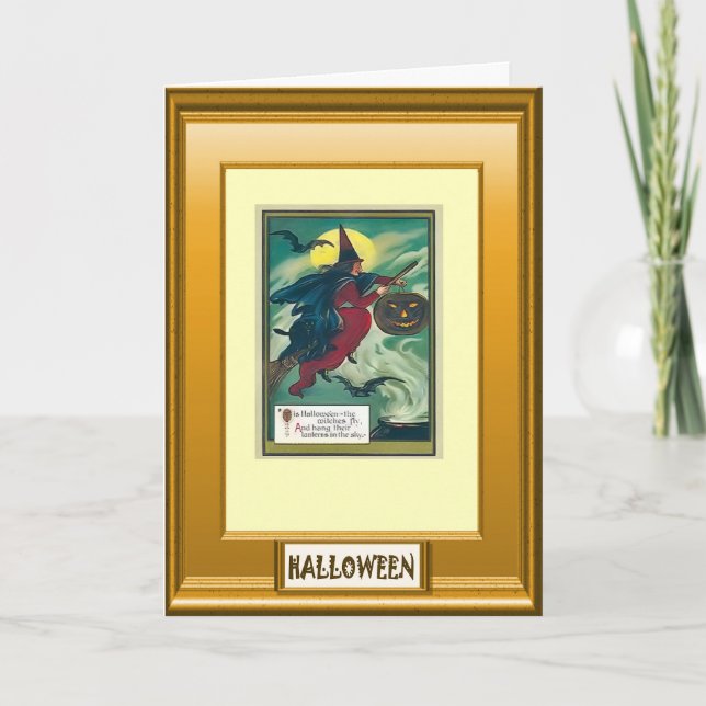 Halloween-Grüße Karte (Vorderseite)