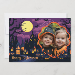 👻Halloween-Grüße mit individuellem Foto Karte