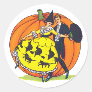 Halloween-Grüße Runder Aufkleber