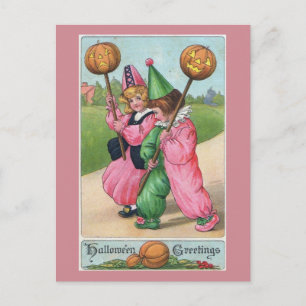 Halloween Grüße! Vintag Postkarte