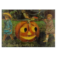 Halloween-Grüße - Vintage-Spooly-Postkarte 