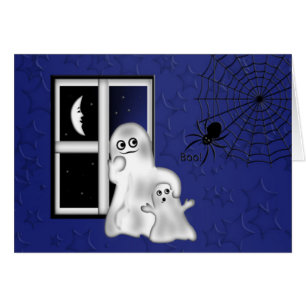 Halloween Grußkarte/Geist