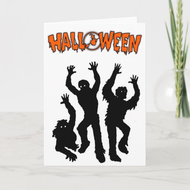 Halloween Grußkarte/Mummies Karte (Vorderseite)