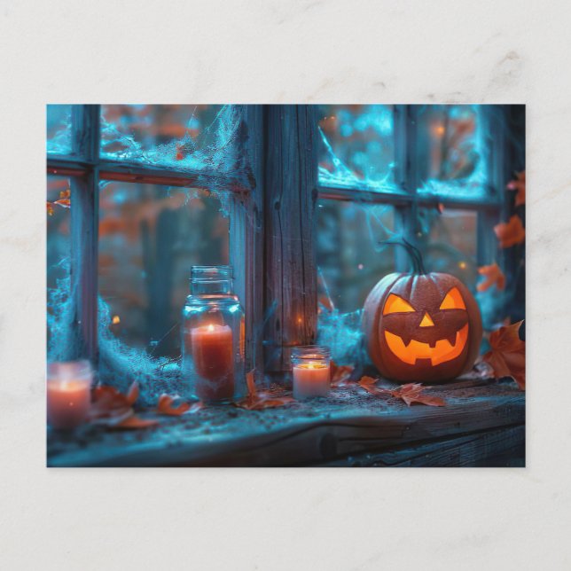 Halloween-Grußkarte Postkarte (Vorderseite)