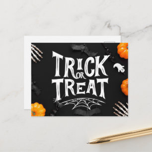 Halloween-Grußkarte Postkarte