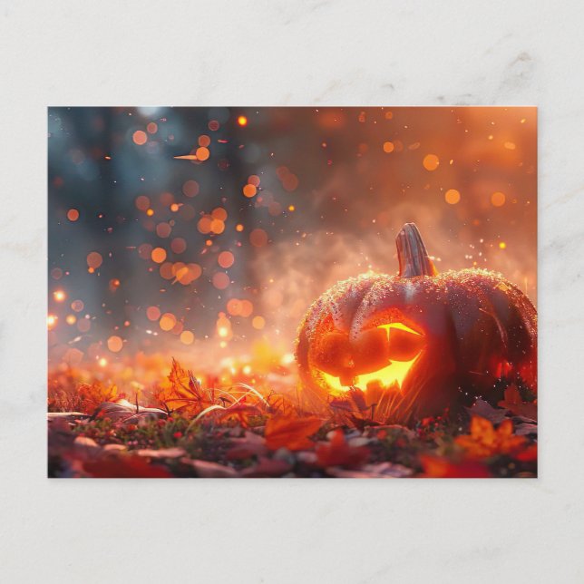 Halloween-Grußkarte Postkarte (Vorderseite)