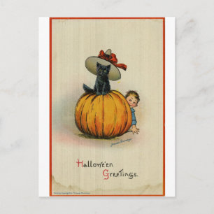 Halloween-Grußkarte Postkarte