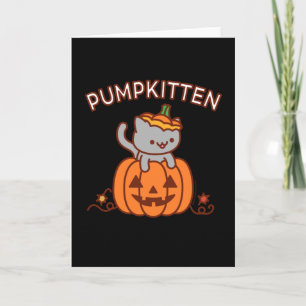 Halloween Grußkarte: PUMPKITTEN Cat Karte
