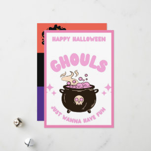 Halloween-Grußkarte, Süßes Halloween-Design Feiertagskarte