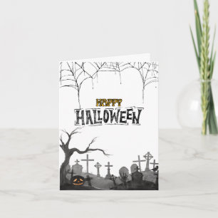 Halloween Grußkartenkollektion - Niedlich Spooky Karte