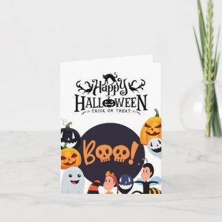 Halloween Grußkartenkollektion - Niedlicher Boo Karte