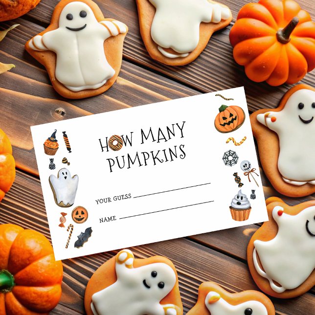 Halloween Guess Wie viele Kürbis Begleitkarte (Von Creator hochgeladen)