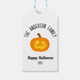 Halloween Gwer Pumpkin Face Personalisierter Name Geschenkanhänger