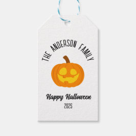 Halloween Gwer Pumpkin Face Personalisierter Name Geschenkanhänger