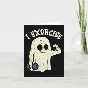 Halloween Gym Ghost I Exorcience Fun Workout Kostü Karte