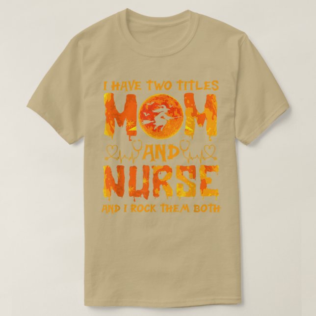Halloween habe ich zwei Titel Mama & Krankenschwes T-Shirt (Design vorne)