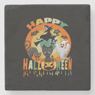 Halloween haben wir Geburtstag zu Halloween nötig Steinuntersetzer