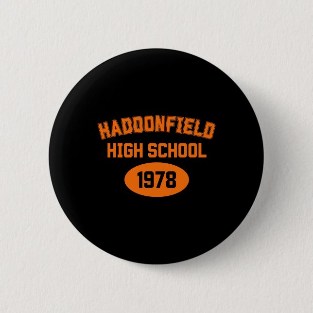Halloween Haddonfield High School 1978 Retro Novel Button (Vorderseite)