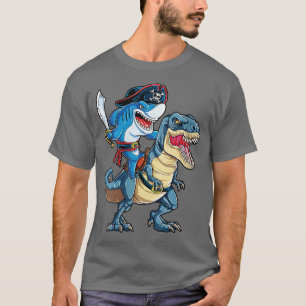 Halloween-Haipirate Dinosaurier für Damen T-Shirt